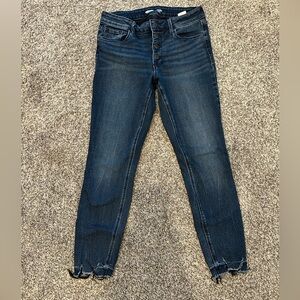 Old Navy Women's Deep Indigo Skinny ankle Jeans